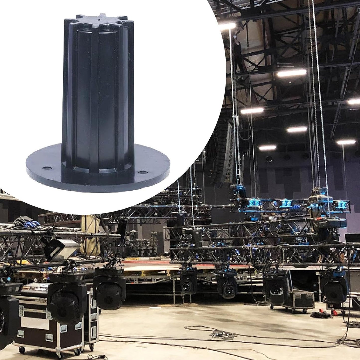 FVDPWYE Speaker Stand Top Hat Mounting Bracket Easy Installation Mounts Hat Speaker Cabinet Pole Mount, Style D