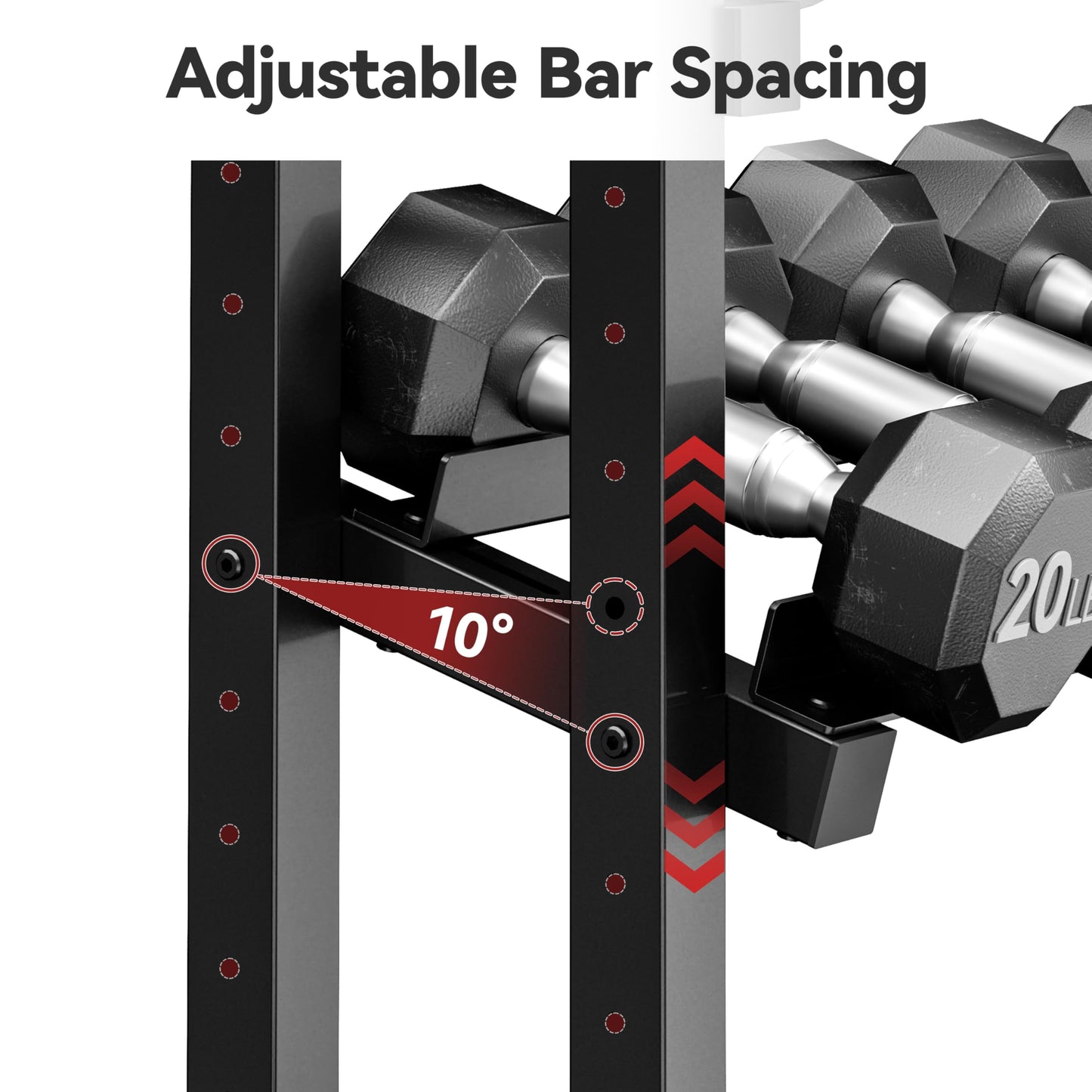 3-Tier Heavy-Duty Dumbbell and Plate Rack 1200LB Capacity, Adjustable Weight Storage Stand for Dumbbells, Kettlebells, Barbells & Weight Plates, Compact Multifunctional Organizer for Home Gym