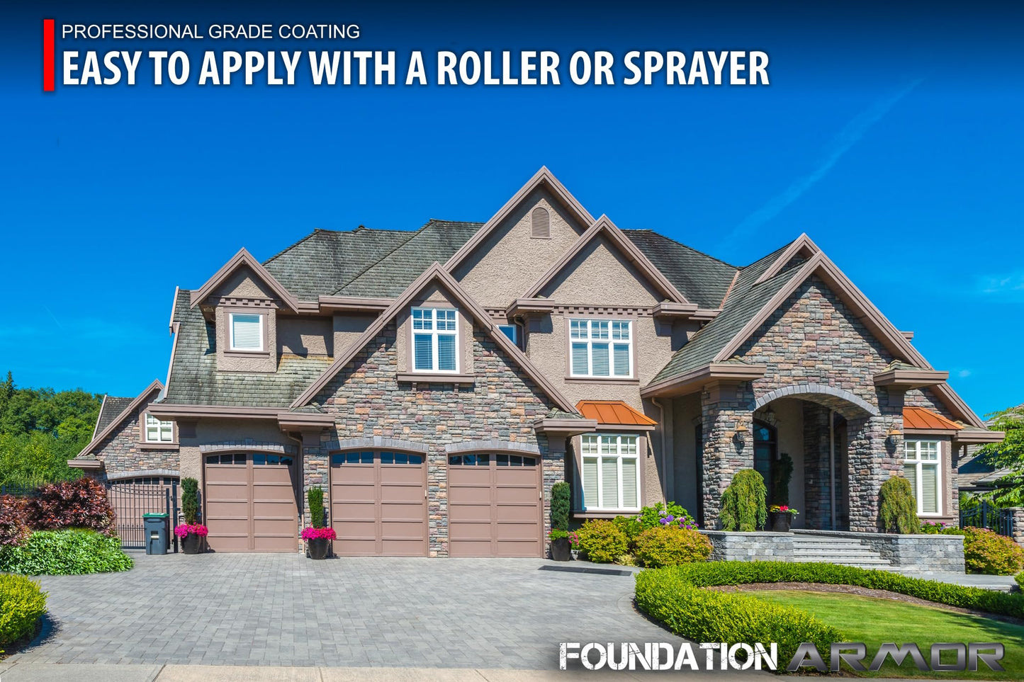 Foundation Armor Armor WB15 Water Based Low Gloss Acrylic Concrete Sealer and Concrete Cure and Seal - 5 Gallon