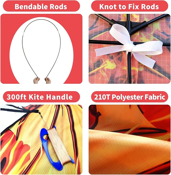 Dragon Kite for Adults, Kids Kite, Kite boy,Beach Kite, Large Kite,Kites for Kids Ages 8 12 Easy to Fly, Kite for Beginners