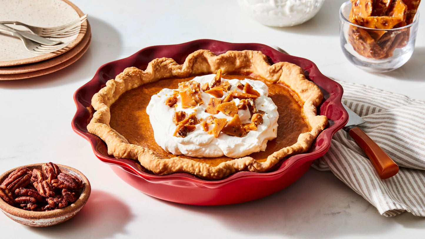 Le Creuset Stoneware Pie Dish, 9", Sea Salt