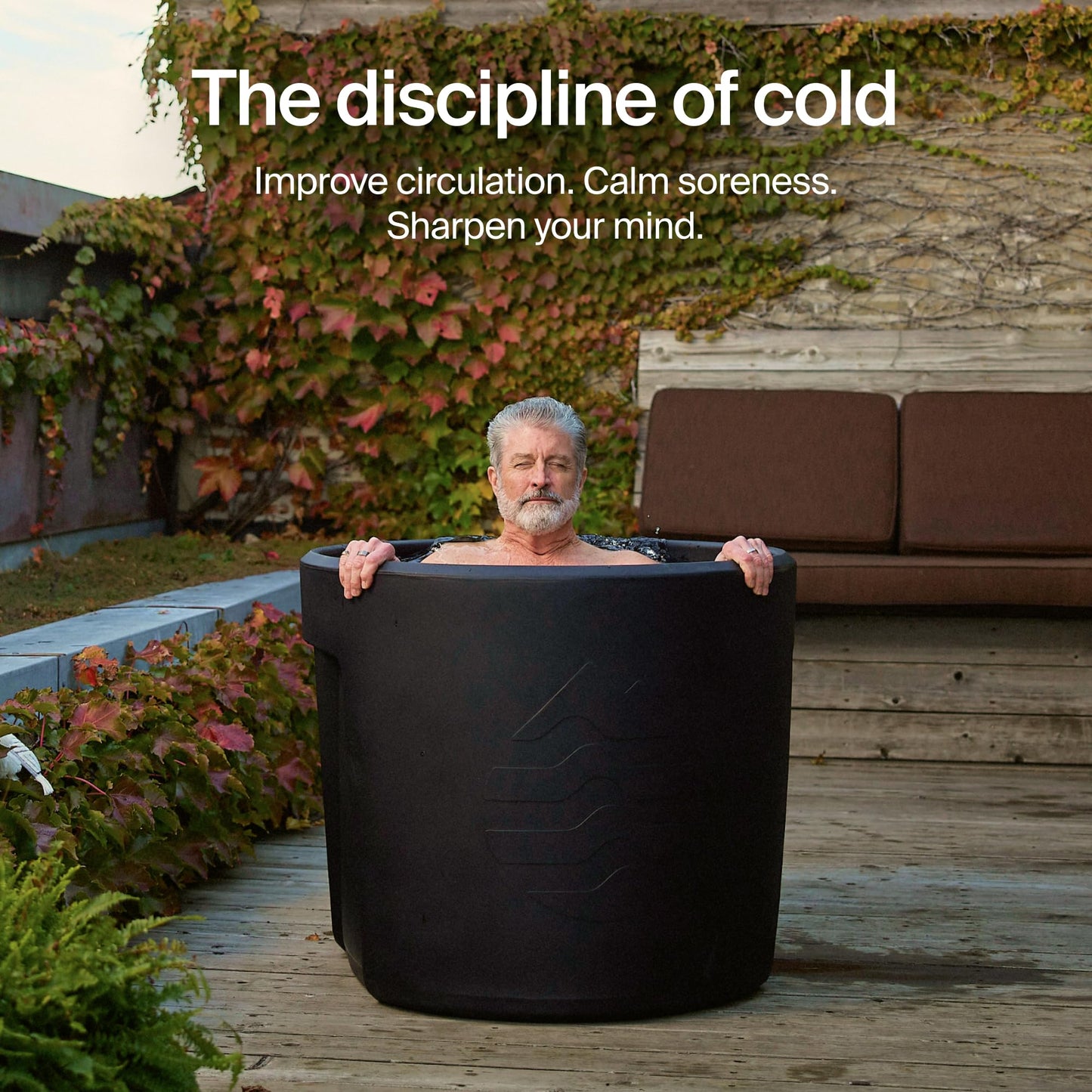 Ice Barrel 300 Cold Plunge Tub with Maintenance equipment – Portable Ice Bath Barrel with Water Treatment, Water Thermometer, Cleaning Soap, Cleaning Brush & Mesh Net for Cold Therapy