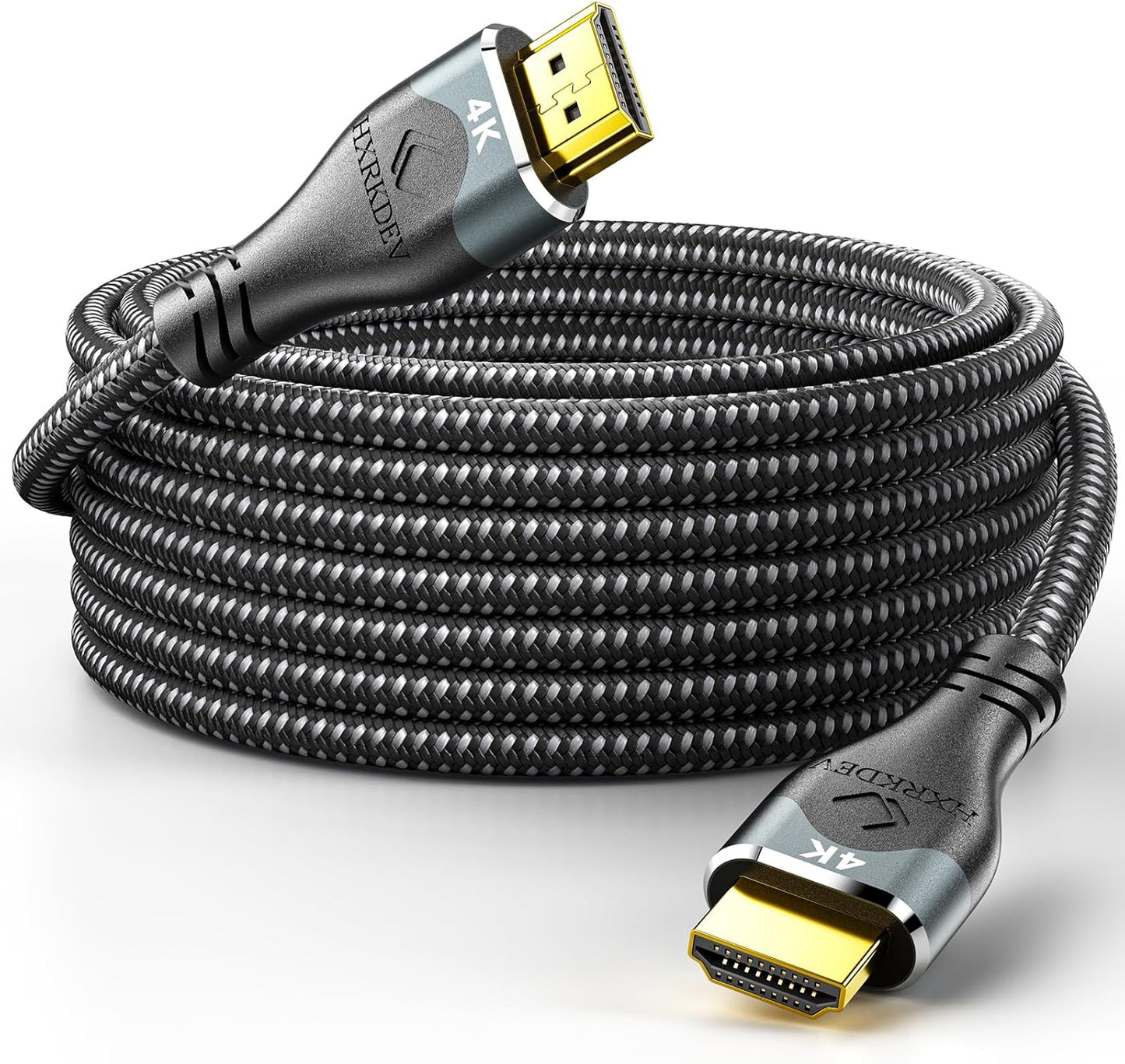 4K 50 2.0 4K@60Hz/2K/1080P/3D PS5/PS4 Long Hdmi Cable ft, HDMI Cable Braided, ARC/Ethernet Gold Plated HDMI Cord, Ultra