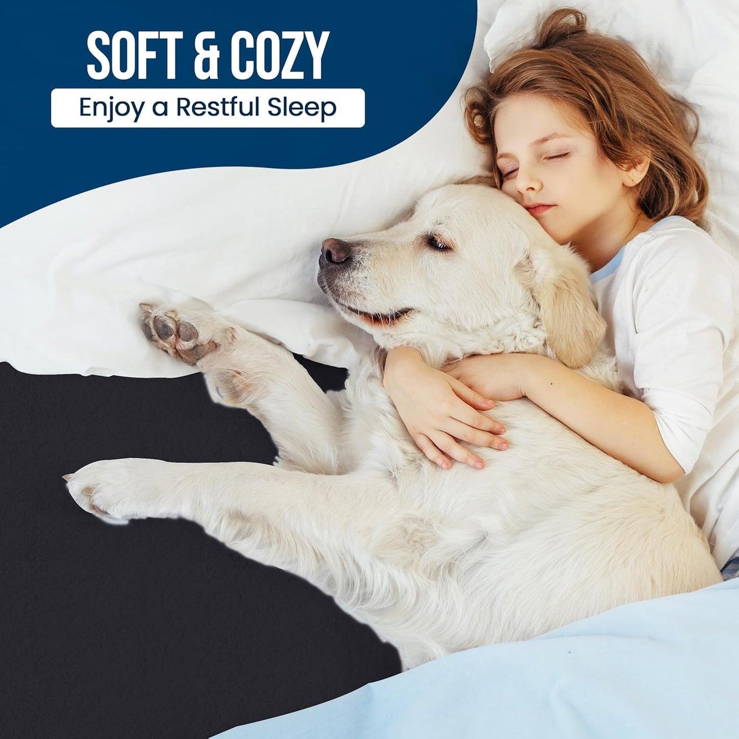 Utopia Bedding Twin Size Mattress Protector - Waterproof Terry Cover with Deep Pockets | Soft & Breathable Black