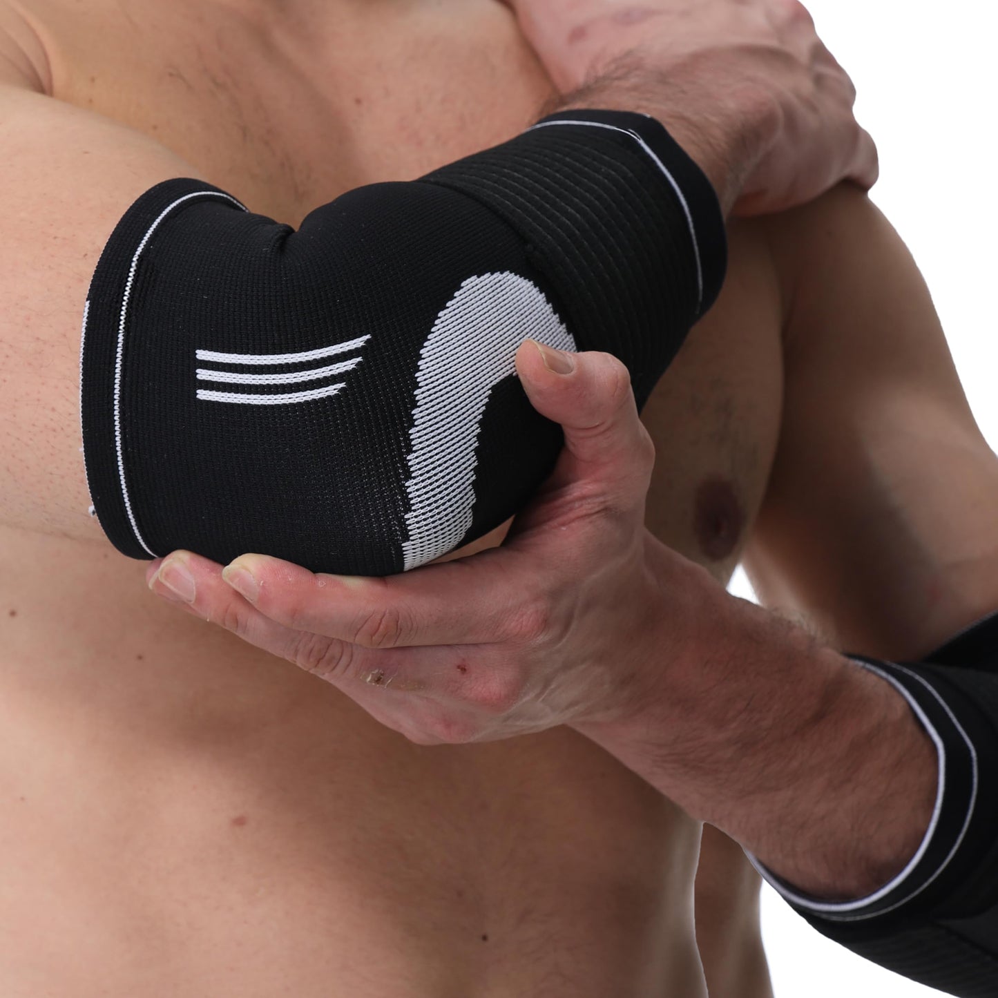 NeoTech Care Elbow Support Brace (Black, Size M, 1 Pair)
