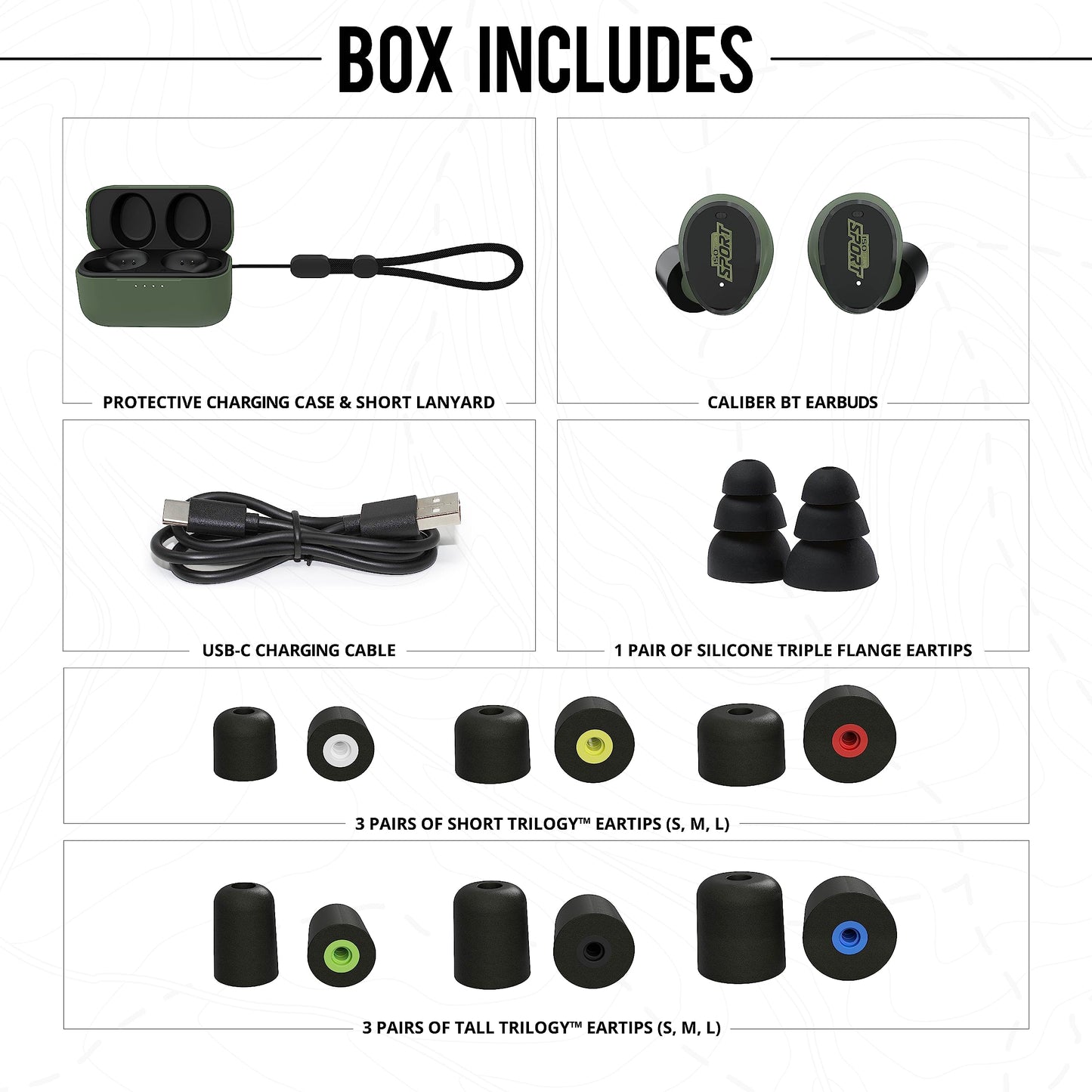 ISOtunes Sport Caliber BT Shooting Ear Protection for Gun Range – Bluetooth Hearing Protection for Shooters, 25 dB Noise Reduction Rating (NRR) Shooting Ear Buds with Electronic Ear Protection