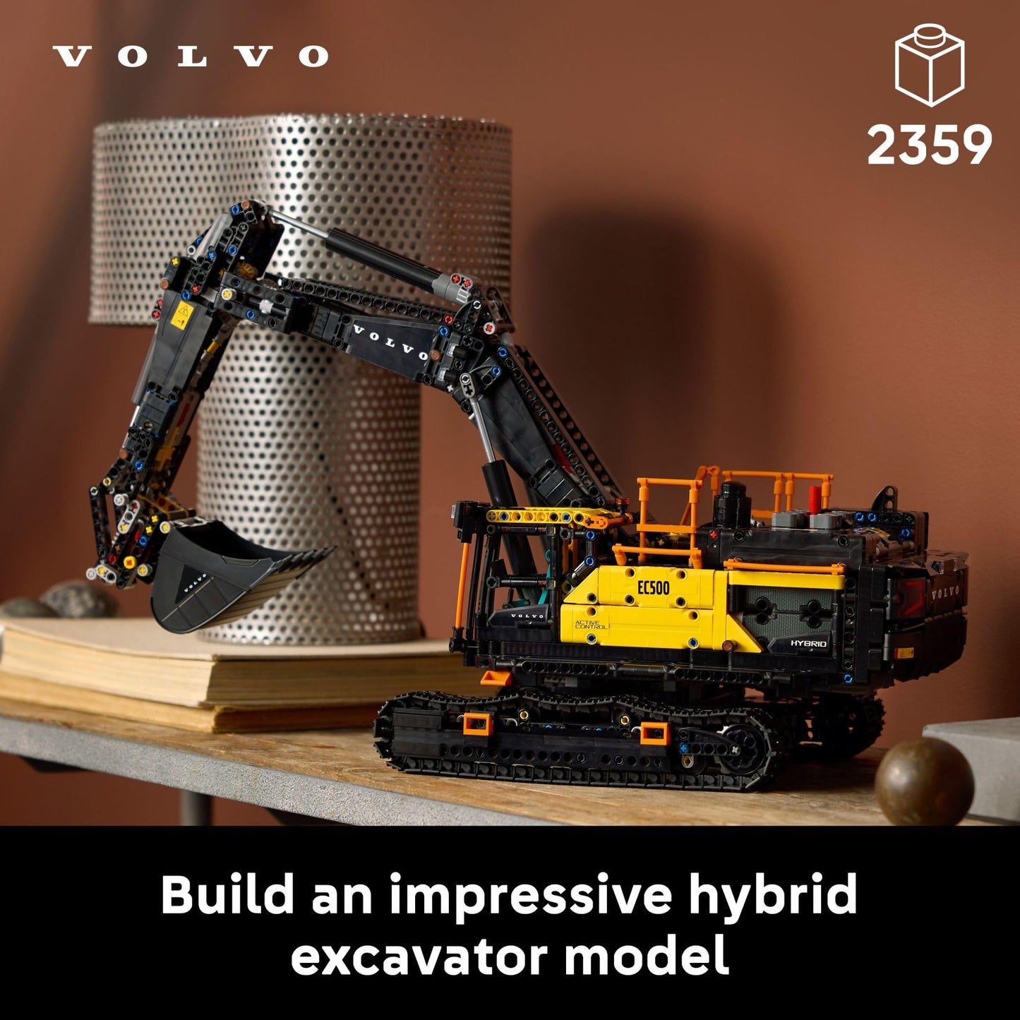 LEGO Technic Volvo EC500 Hybrid Excavator - Building Set for Adults - Collectible Model Kit for Men & Women, Ages 18+ - Gift Idea for Those Who Enjoy 3D Puzzles, DIY Kits, or Engineering - 42215