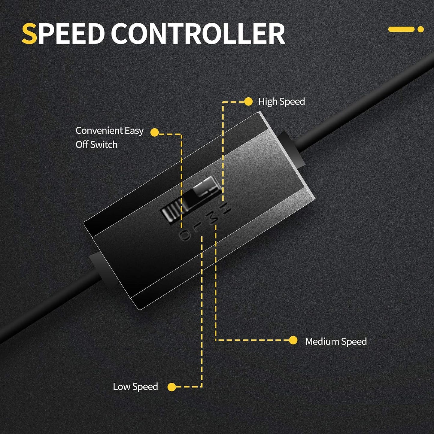 120mm 5V Quiet Dual USB Computer PC Fan with Speed Controller,for Router Desktop Laptop Receiver DVR PlayStation Xbox