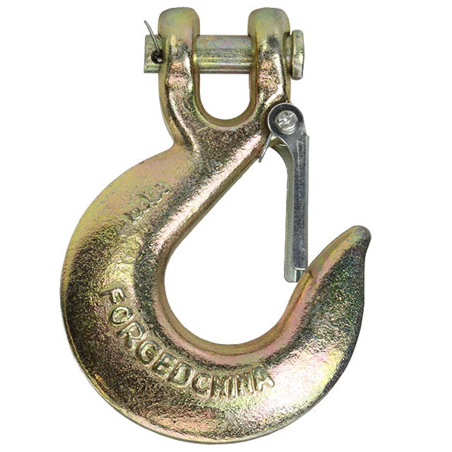 US Cargo Control 5/16 Inch, Grade 70, Clevis Slip Hook with Latch, Working Load Limit 4,700 Pounds, Case of 50