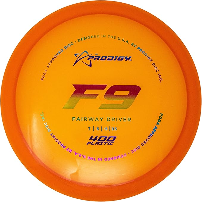 Prodigy Disc 400 F9 Disc Golf Disc - Understable Fairway Driver Disc Golf Disc for Beginners, Extremely Durable Golf Disc Golf Driver, 170-176g, Colors May Vary