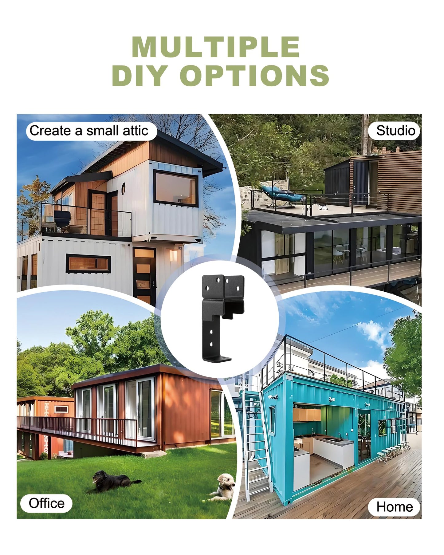 Wood Truss Brackets for Shipping Containers, Shipping Container Roof Brackets Fit for 20 FT Shipping Containers, Fit for DIY Enthusiasts Transform Shipping Containers into Homes, Offices, Studios