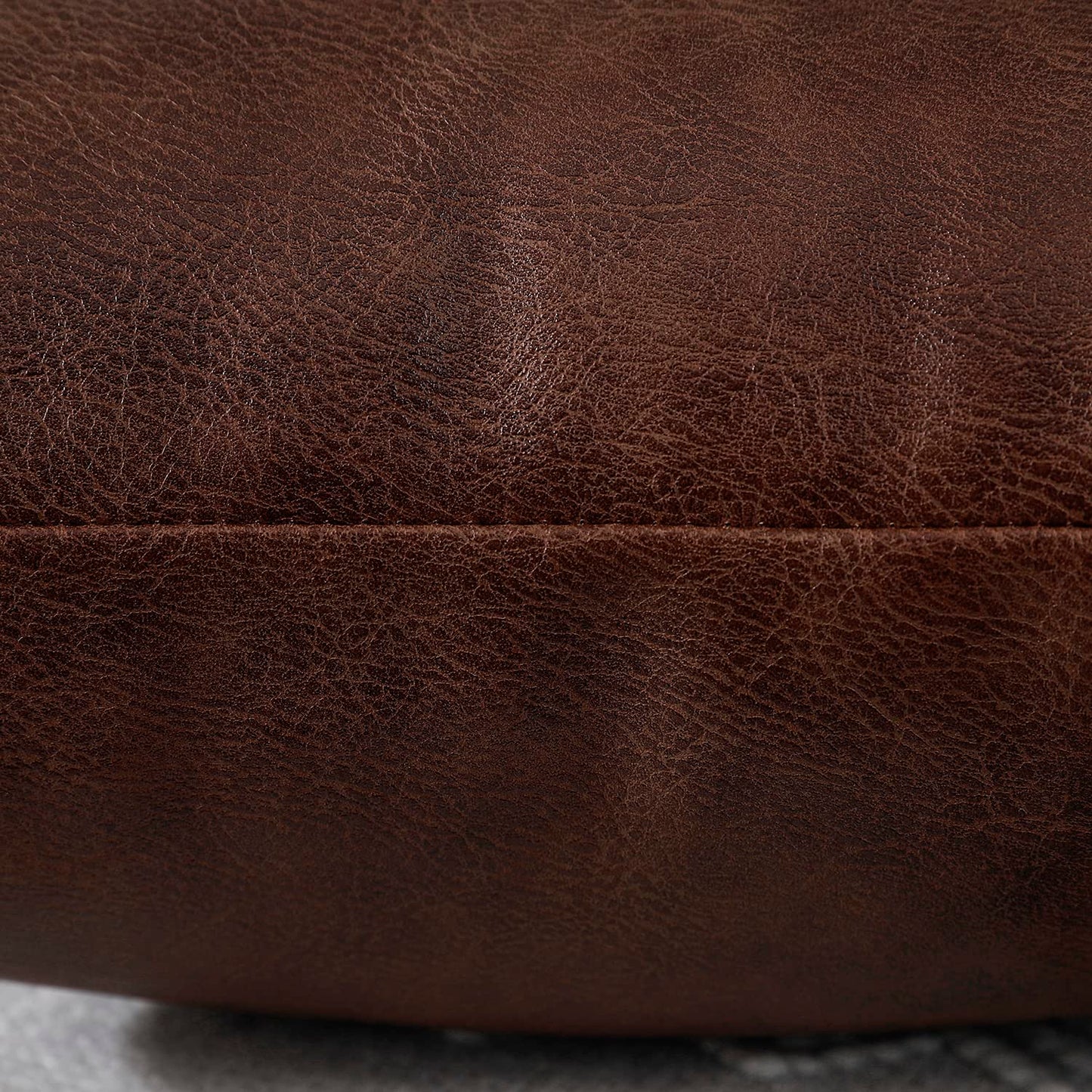 PANOD Decorative Lumbar Throw Pillow Covers 14 x 36,Premium Faux Leather Long Pillow Covers Cushion Case for Farmhouse Sofa Couch Bed Livingroom,Modern Boho,Vegan Dark Brown