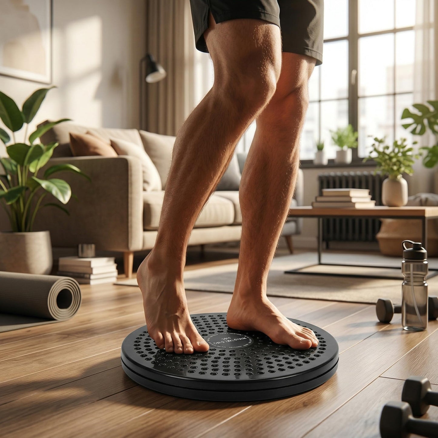 Waist Twisting Disc, Body Trimmer Core Ab Twistboard Domestic Fitness Exercise Slimming Equipment for Workout Reflexology