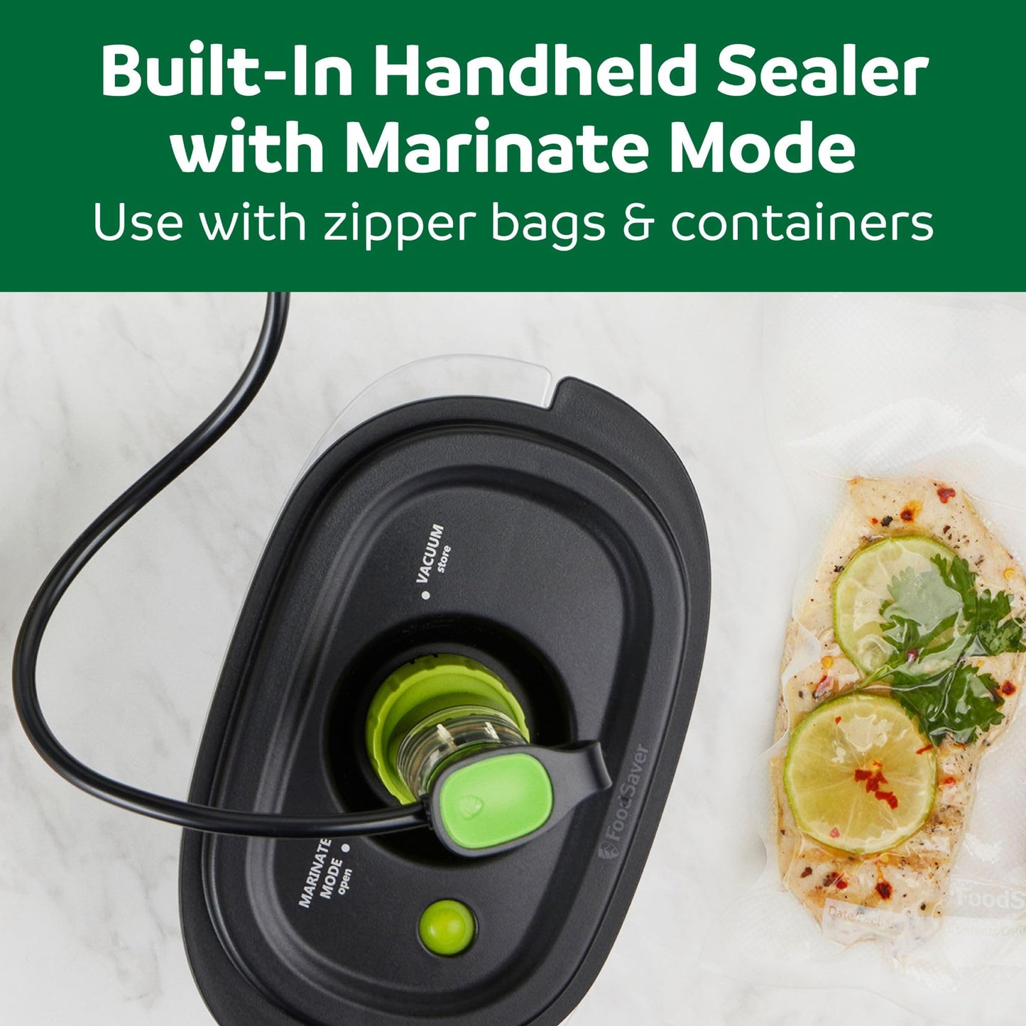 FoodSaver V4400 2-in-1 Vacuum Sealer Machine with Automatic Vacuum Sealer Bag Detection and Starter Kit