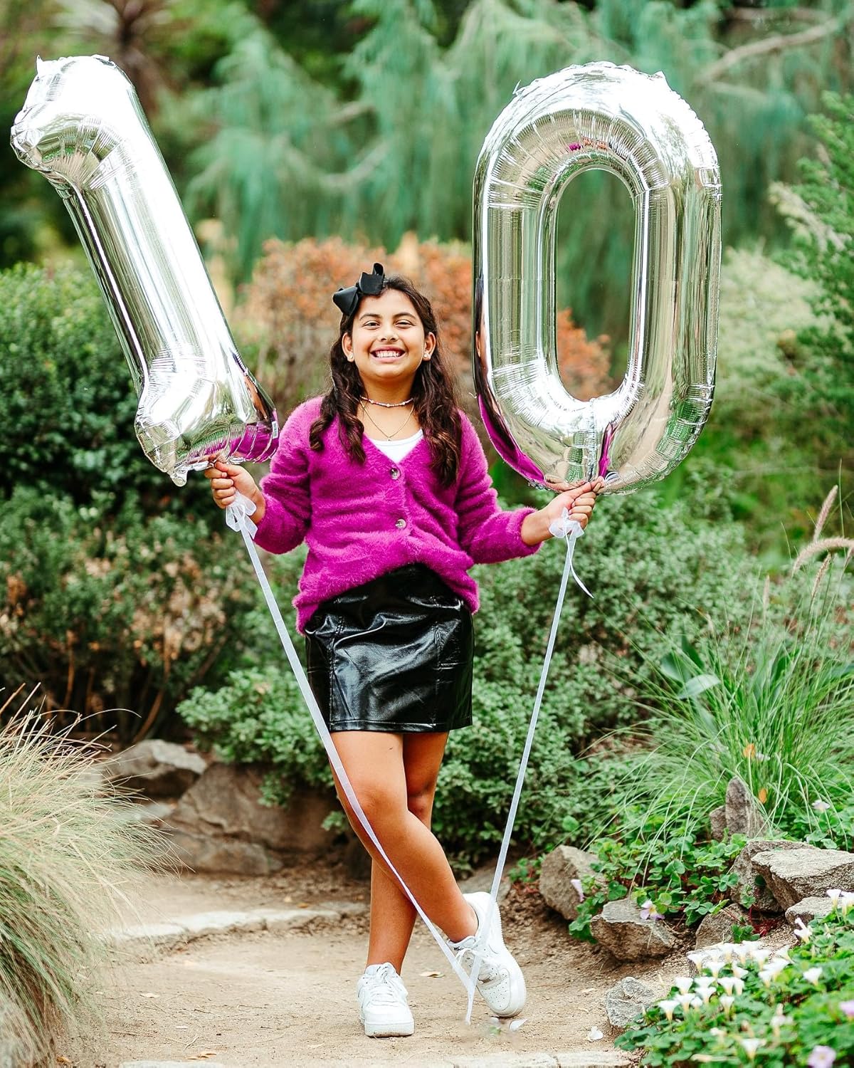Silver Number 1 Balloon - 40 Inch First Birthday Decoration for Boys & Girls | Shiny Silver Party Supplies
