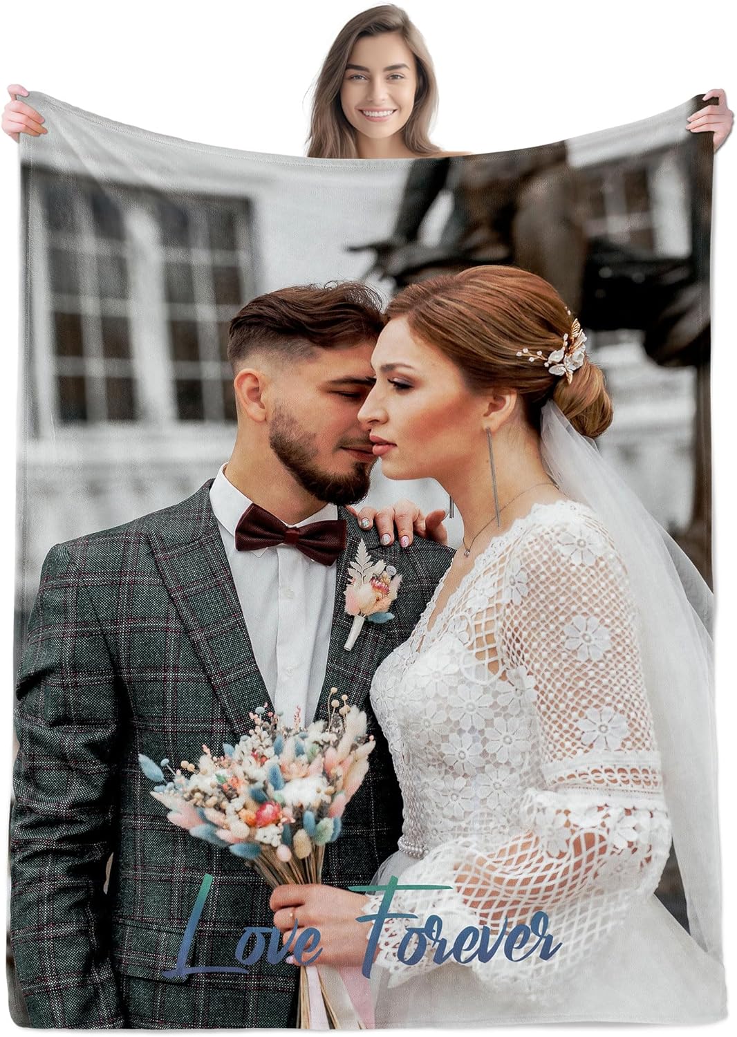 Skiennix Custom Photo Blanket - Personalized Throw for Mother's Day, Christmas & Birthdays | Ships Next Day
