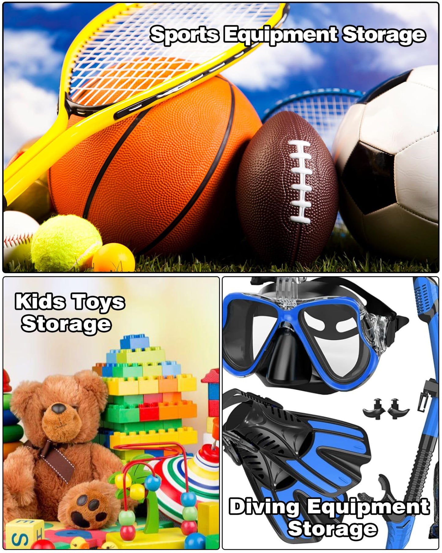 VIPOKO 1/2pcs Soccer Ball Bag,Adjustable Shoulder Strap Extra Large and 1pcs Drawstring Mesh Ball Bag,Heavy Duty Soccer Ball Bags for Coaches,Mesh Equipment Bag for Basketball,Football, Volleyball