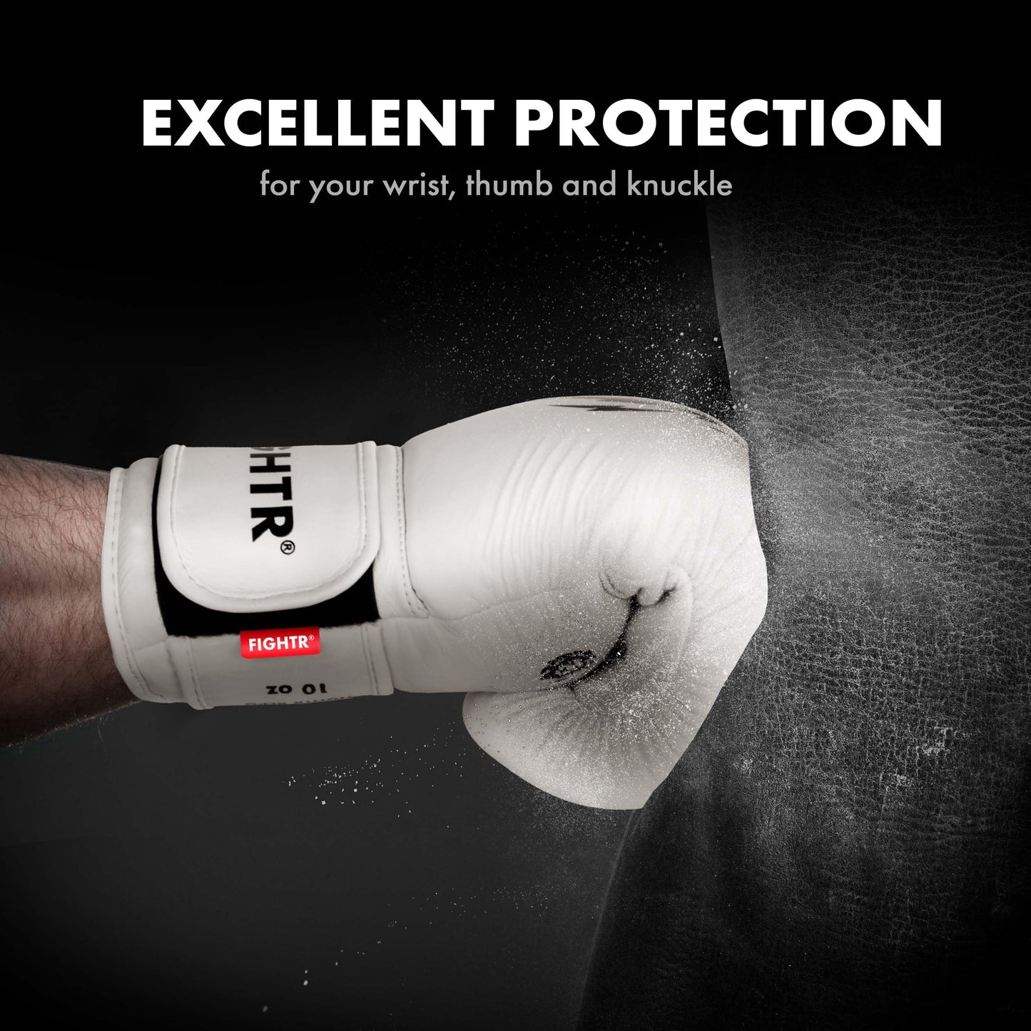 FIGHTR® Pro Boxing Gloves Made of Genuine Leather | Men and Women | for Boxing, MMA, Muay Thai, Kickboxing & Martial Arts 10 12 14 16 oz | incl. Carrying Bag