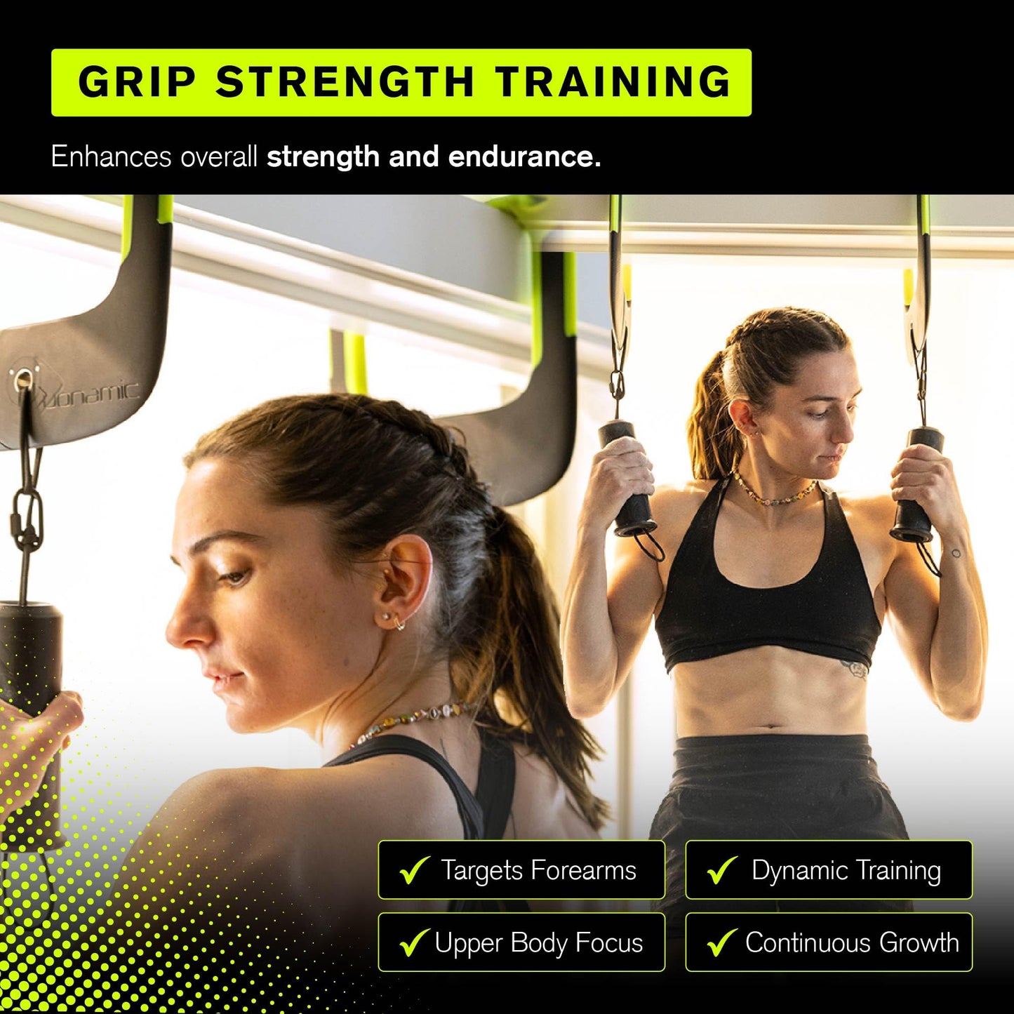Duonamic Ultimate Switch Grips Package | Complete Grip Strength Training System with Eleviia Handles, Travel Bag & 3 Sizes of Switch Grips | Ideal for Pull-Up Bars, Cable Machines & Resistance Bands | Train Anywhere