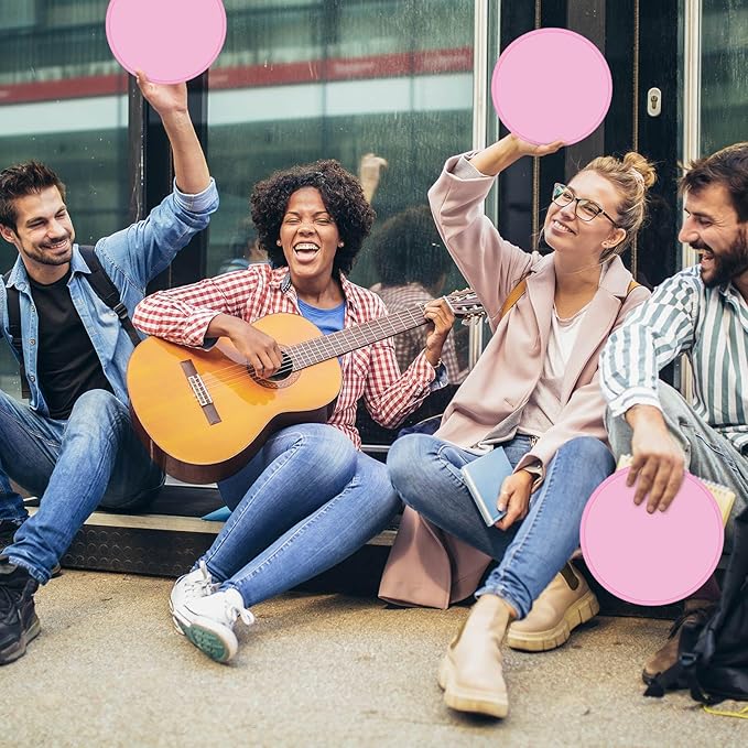 Gejoy Foldable Flying Disc Fans Bulk with Bags 9.8 Inch DIY Sublimation Handheld Cooling Fan Beach Flying Disc for Summer Outdoor Games Activities Birthday Wedding Party Favors