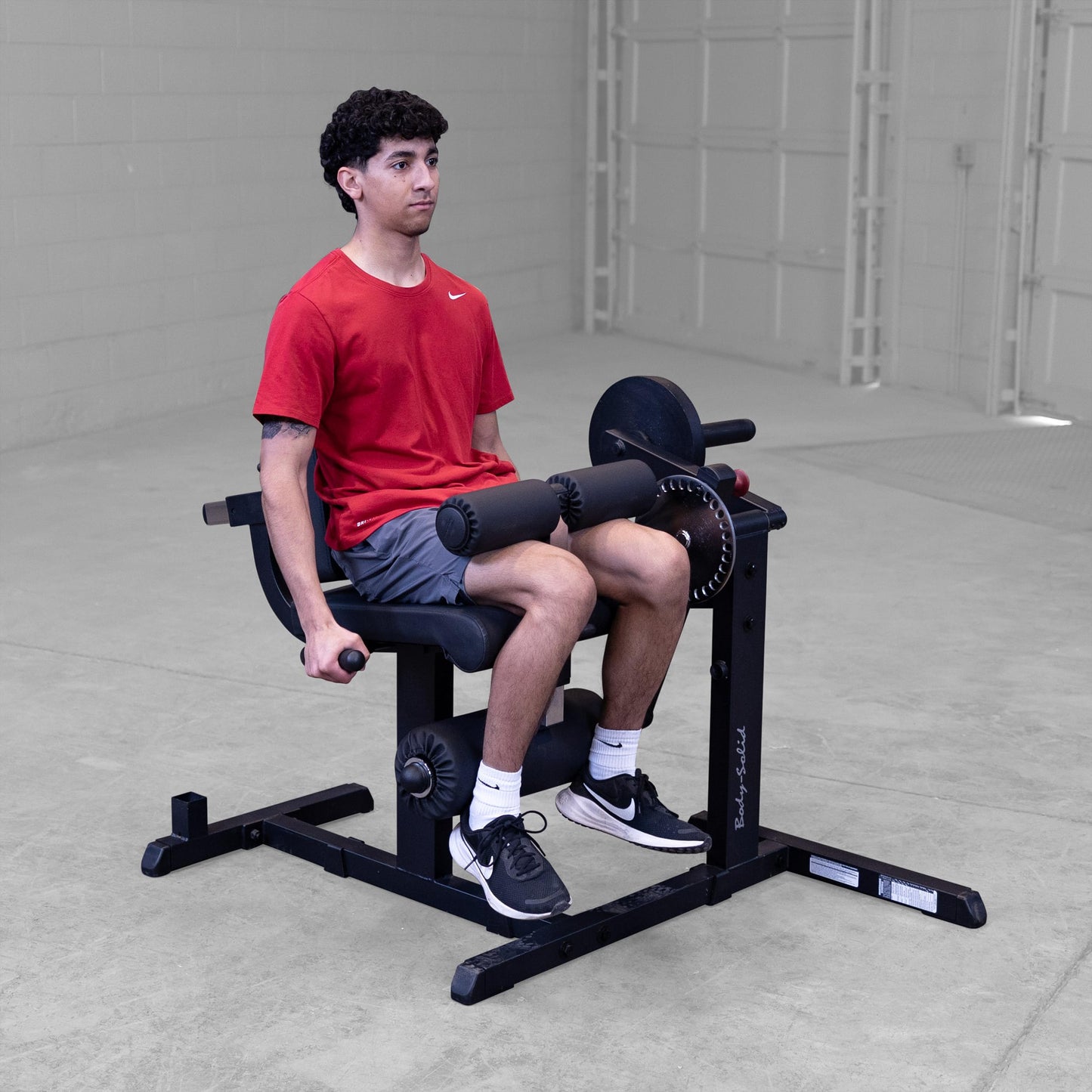 Body-Solid (GCEC340B) CAM Series Adjustable Leg Extension and Curl Machine - Comfortable, Heavy-Duty Home Gym Equipment for Hamstring and Quad Workouts - Black/Gray