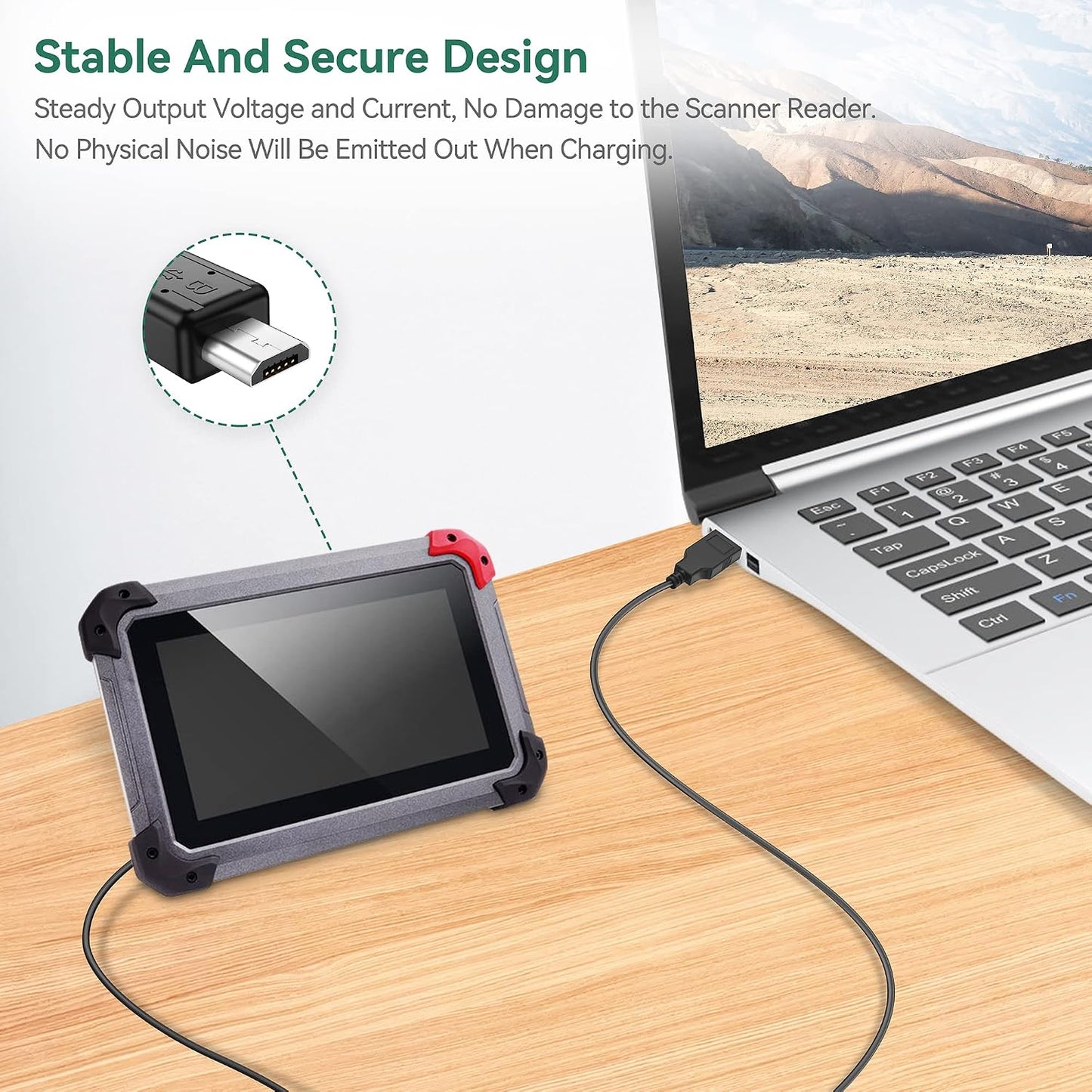 5ft X100 EZ400 D7 Programmer Micro USB Charging & Sync Cable Cord Replacement for XTOOL Auto Key Diagnostic Scanner
