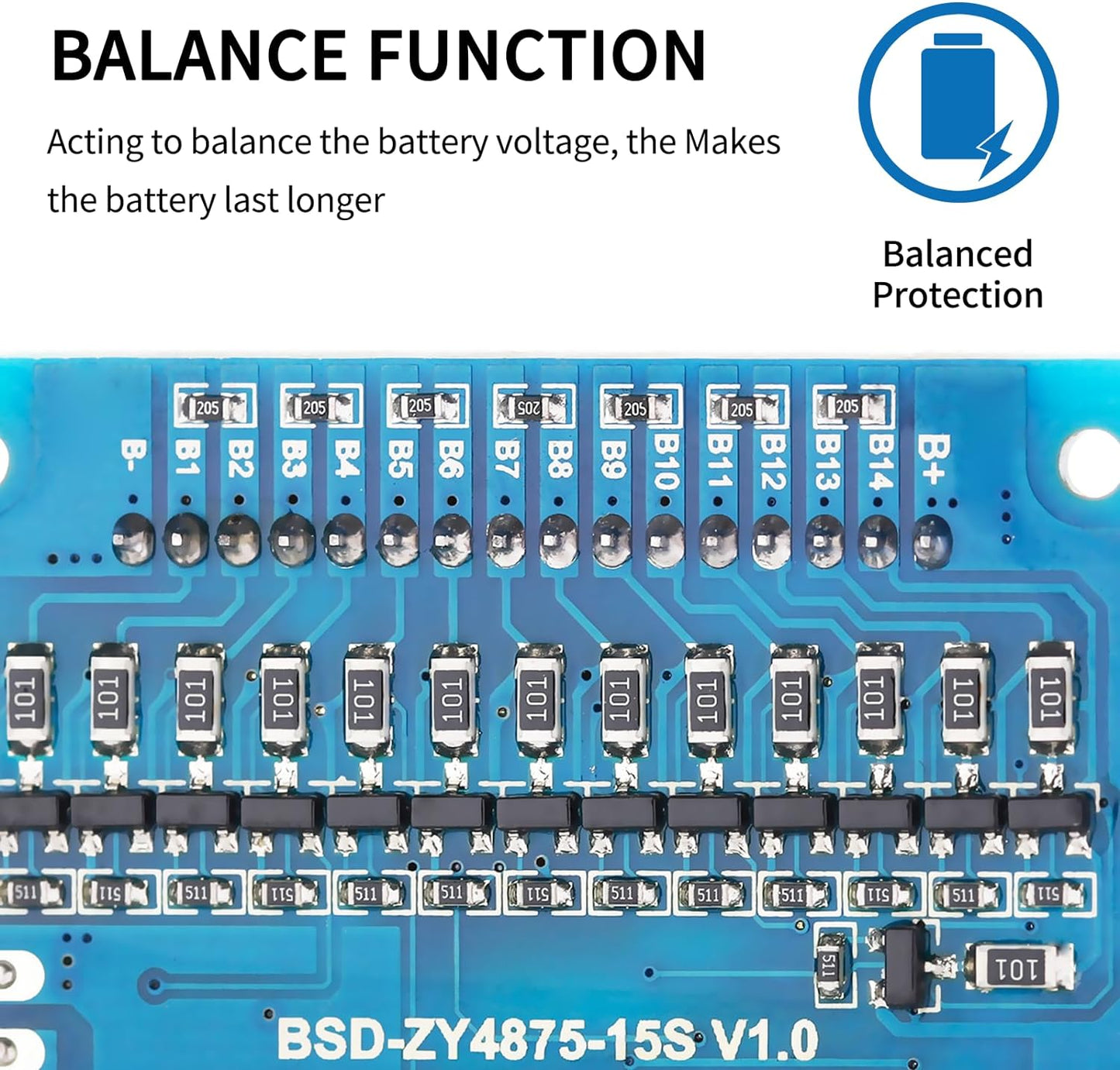 Bisida 8S 25.6V 30A Lifepo4 Common Lifepo4 Pack (8S 25.6V 30A) BMS Battery Management System PCB Protection Board