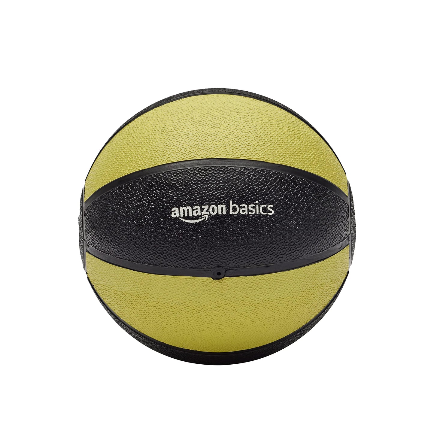 Amazon Basics Weighted Medicine Ball for Core Strength, Strength Training, Full-Body Workouts and Balance Exercises, 6 Pounds, Yellow/Black
