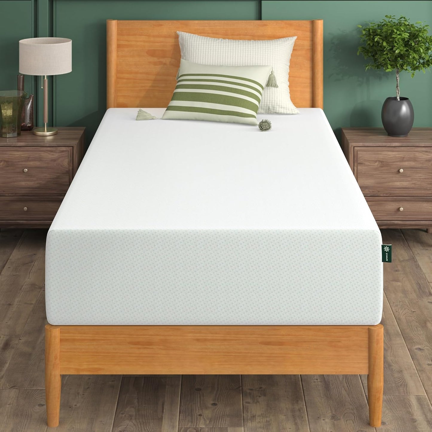 ZINUS Memory Foam Twin Mattress - 12 Inch Green Tea Infused for Ultimate Comfort