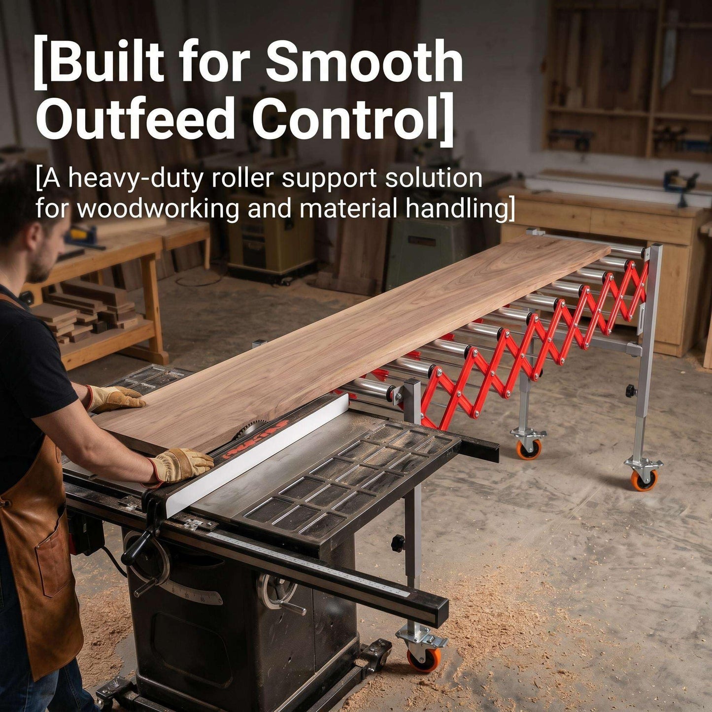 Expandable Roller Conveyor Flexible Roller Conveyor, Adjustable Roller Conveyor with Skate Wheels, 600 lbs Capacity with Height Adjusts Up to 28 inches