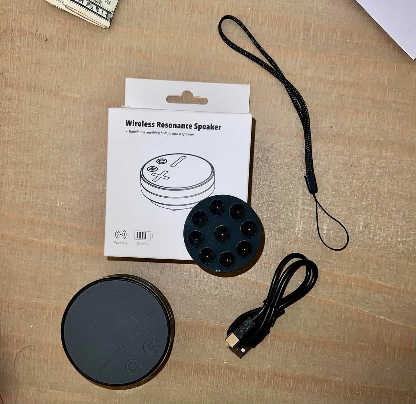 Generic 5.3, Wireless Resonance Speaker, Bluetooth Bond condiction, Loud and Clear Shock Bass, for Indoor and Outdoors