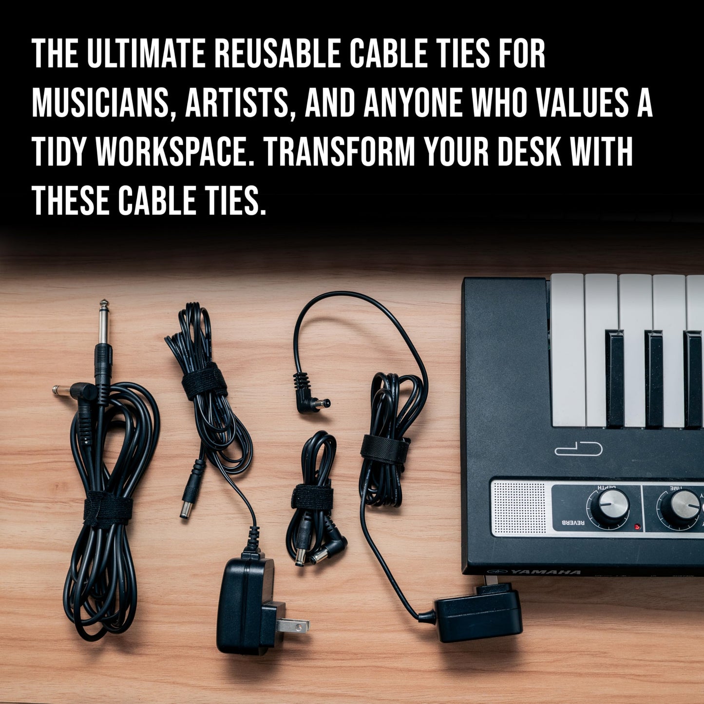 130 PCS 6 Inch Reusable Cable Ties Adjustable Cord Straps, Hook & Loop Wire Organizer for Home, Office & Electronics Cable Management