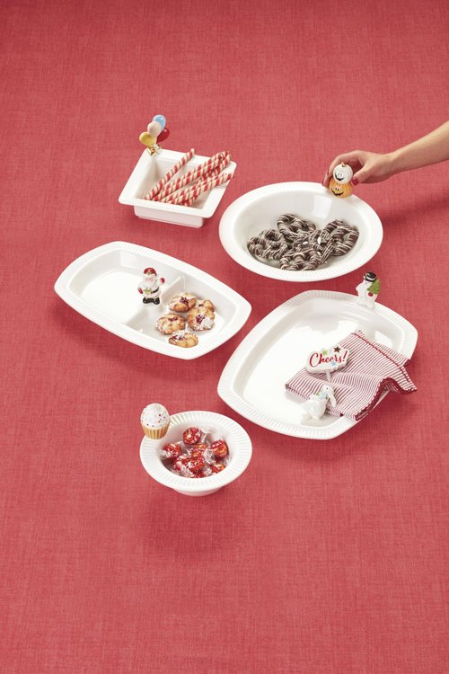Lenox 894245 Profile Santa Popper, White, Christmas & Holiday Hosting