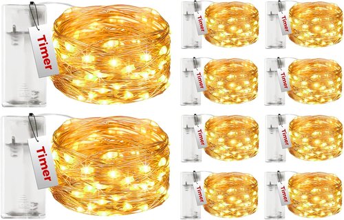 Btfarm 10FT Fairy Lights - 30 LED Battery Operated Twinkle Lights | Waterproof Copper Wire for Indoor/Outdoor Holiday Decor