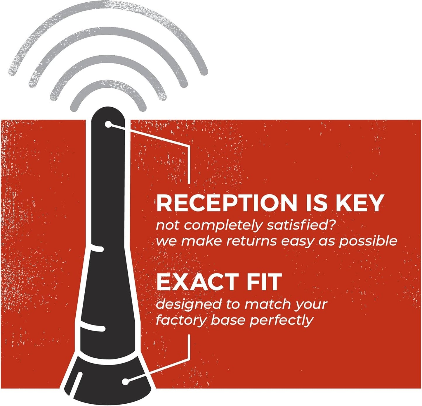 CravenSpeed 2 inches Stubby Jr Antenna Replacement Compatible with BMW Convertibles | | Short Antenna | Made in The USA