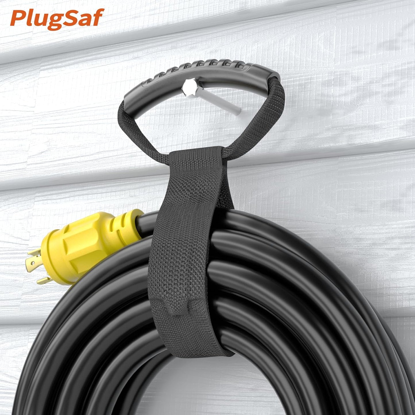 30 Inch (2 Pack), PlugSaf Extension Cord Organizer Heavy-Duty Hook and Loop Storage Straps, Pool Hoses, RV Accessories