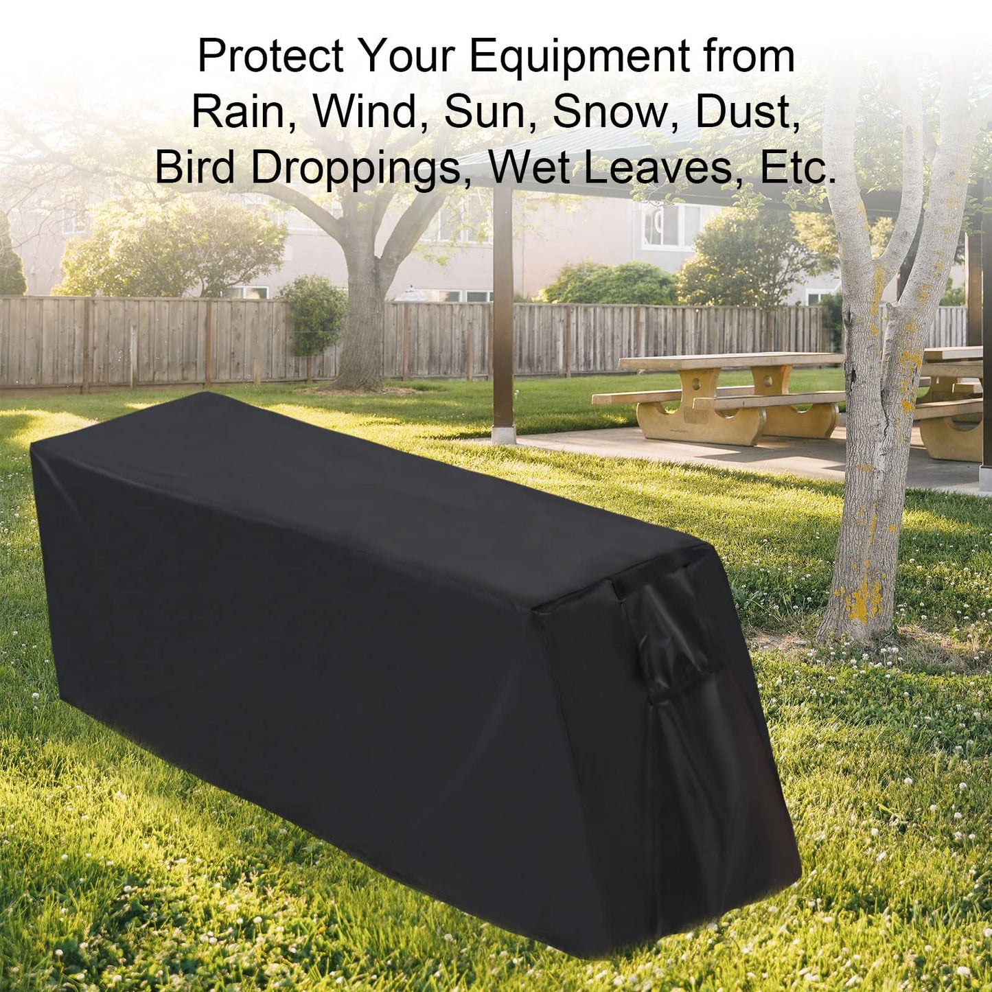 Weight Bench Cover - Exercise Workout Bench Cover Waterproof Protective Covers for Sit-Up Board - 55"L×18"W×16"H, Black
