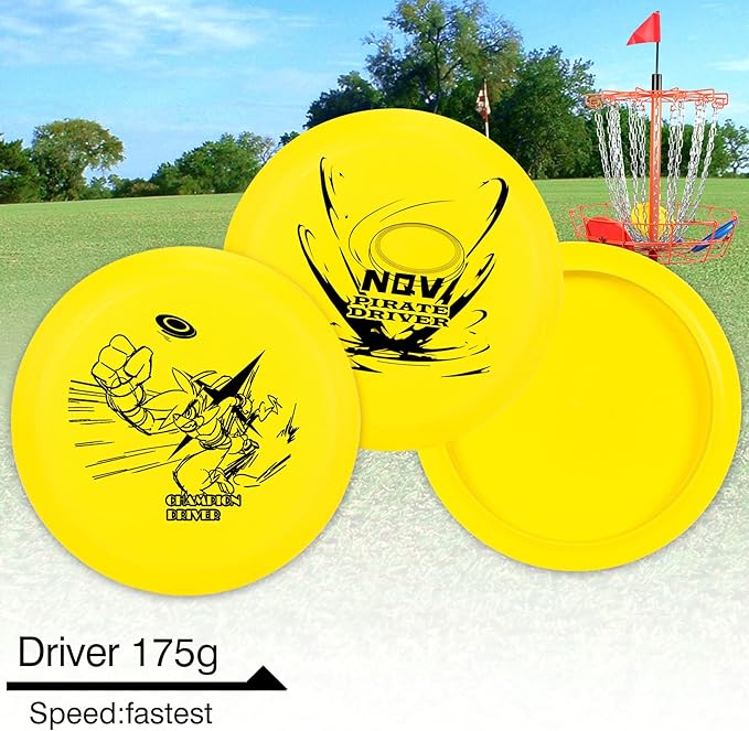 NQV Disc Golf Set with Backpack,Disc Golf Beginner Set,12 Pack Flying Discs with Putters Drivers Mid Ranges+1 Blue Disc Golf Bag Fluorescent Portable Outdoor Indoor
