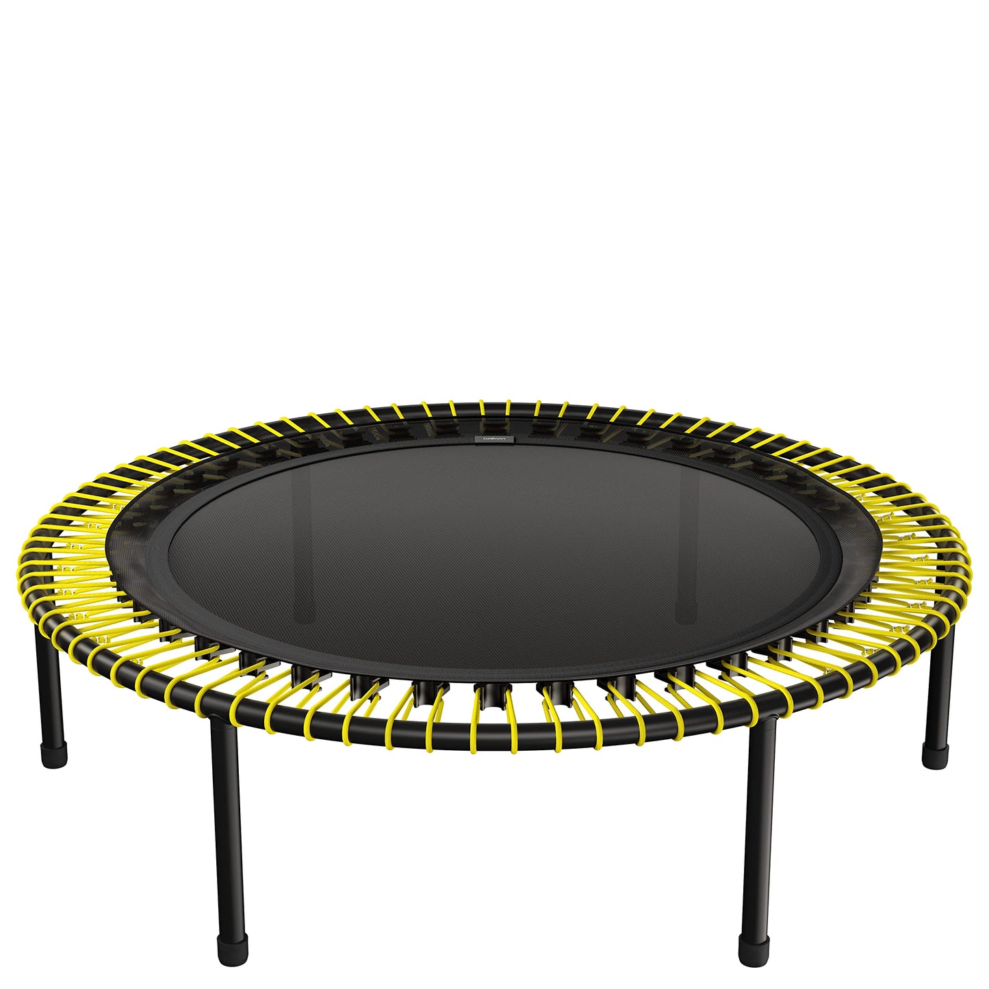 bellicon Mini Trampoline 49'' (Yellow) | Bungee Suspension up to 330 lbs | Indoor Fitness Rebounder for Adults | Foldable Legs