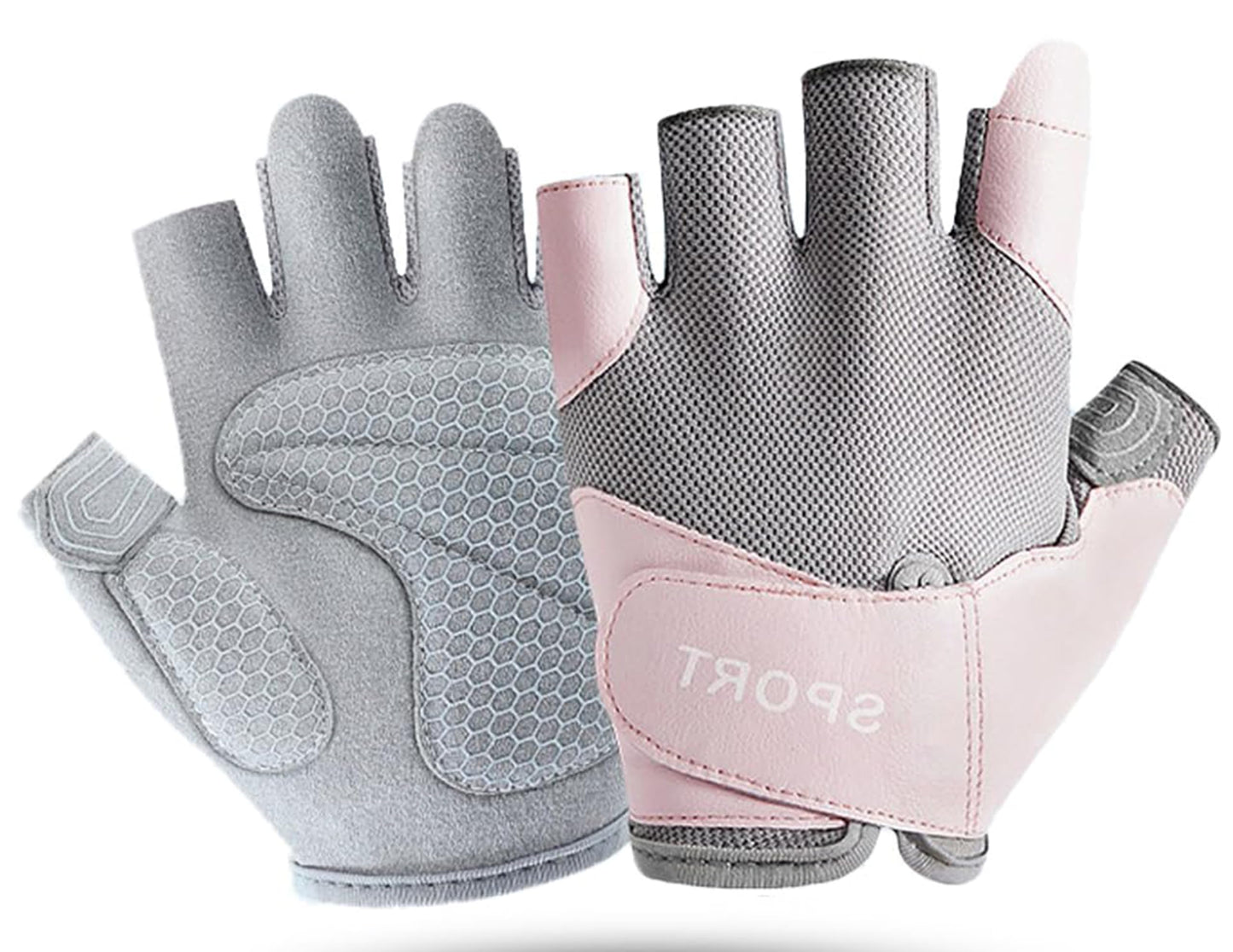 Mealah Workout Exercise Gloves for Women - Breathable Lightweight Fingerless Gym Gloves for Weightlifting Cycling Training