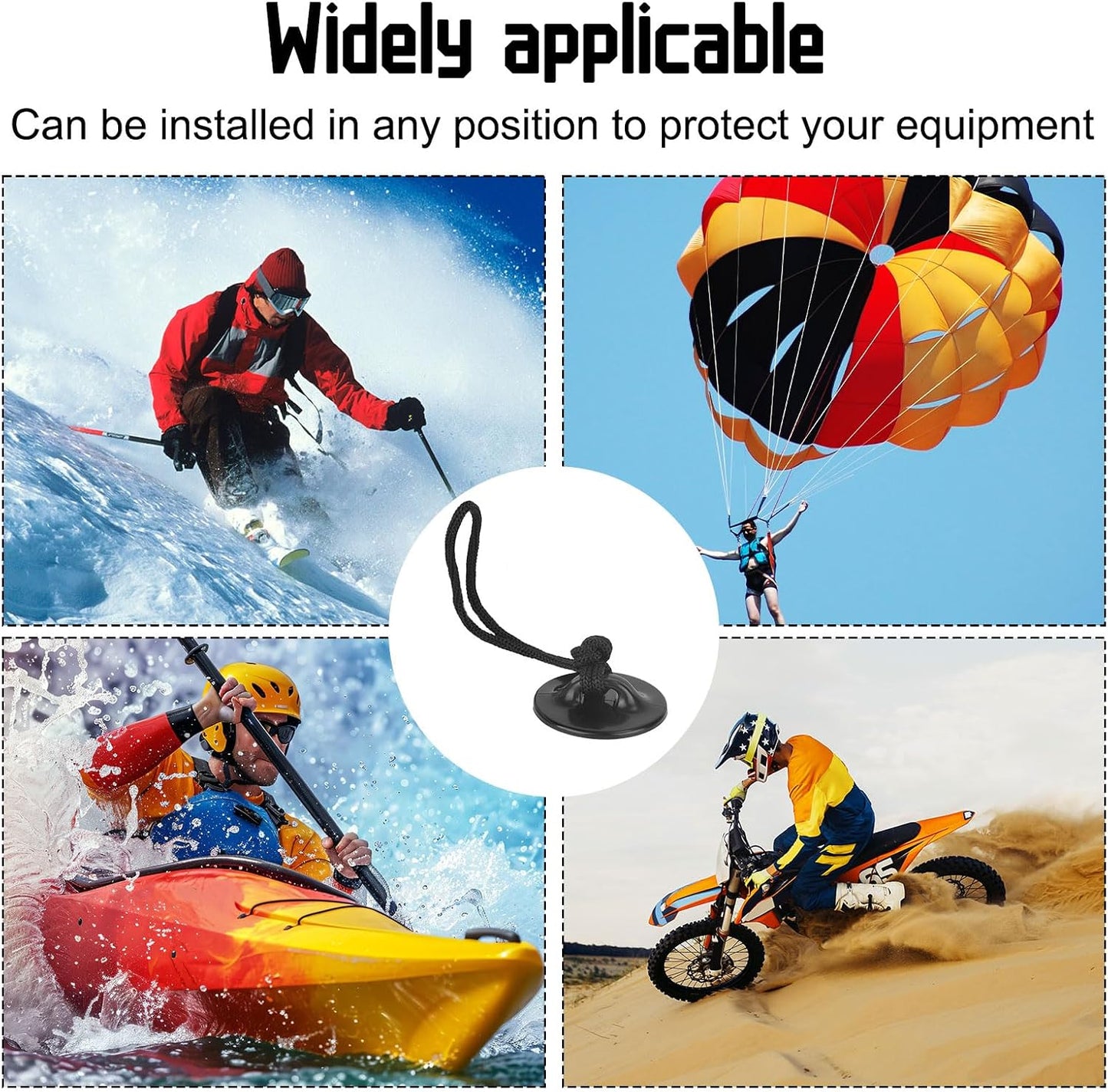 lasuroa 8pcs Insta360 x4 x3 Action Camera Safety Tether with High-Bond Pads, Strong Adhesive Stickers Strap Cord