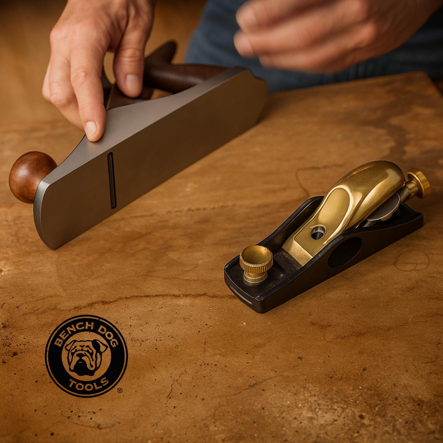Bench Dog No. 92 Shoulder Plane, & Chisel Plane - Hand Plane w/Nose Pieces – 3/4” Blade Clean, Sharp Corners w/No Ridge - Wood Plane w/Black Storage Case & More - Bench Plane & Spokeshaves