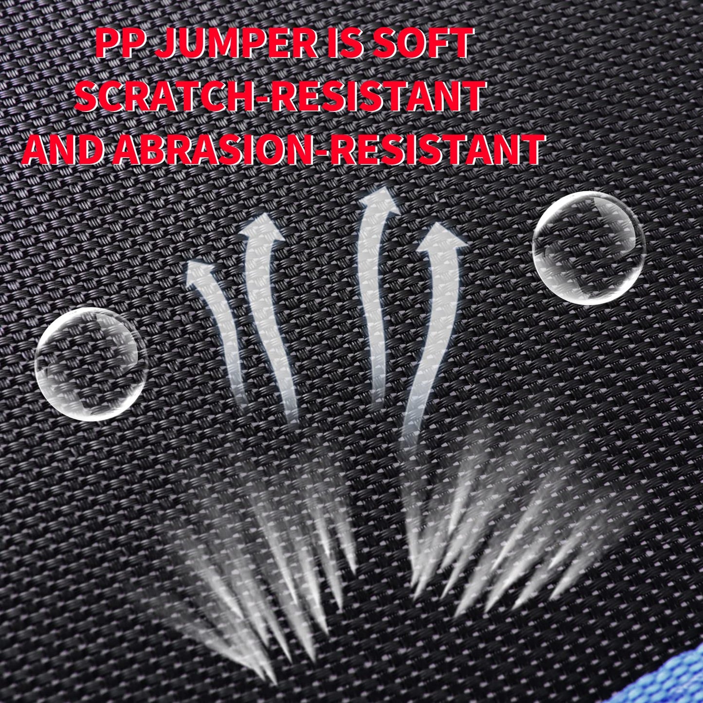 Newan 40" Silent Mini Trampoline Fitness Trampoline Bungee Rebounder Jumping Cardio Trainer Workout for Adults - Max Limit 330 lbs