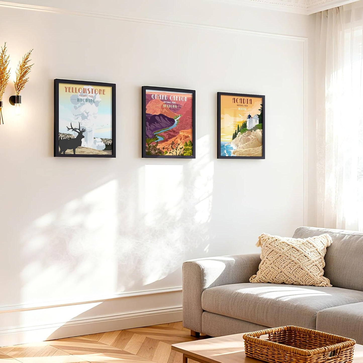 Upsimples 12x15 Photo Frame - Display 9x12 Pictures with Mat or 12x15 Without | Black, 1 Pack