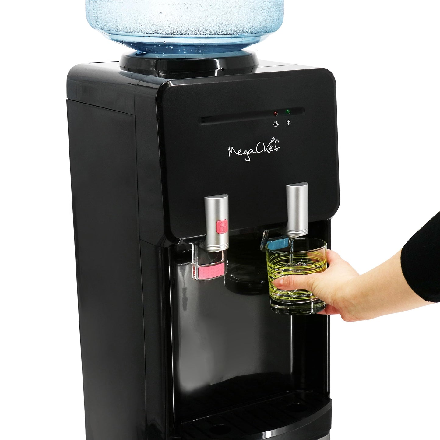 MegaChef Hot/Cold Water Dispenser (Stainless Steel, 5 Gallon)