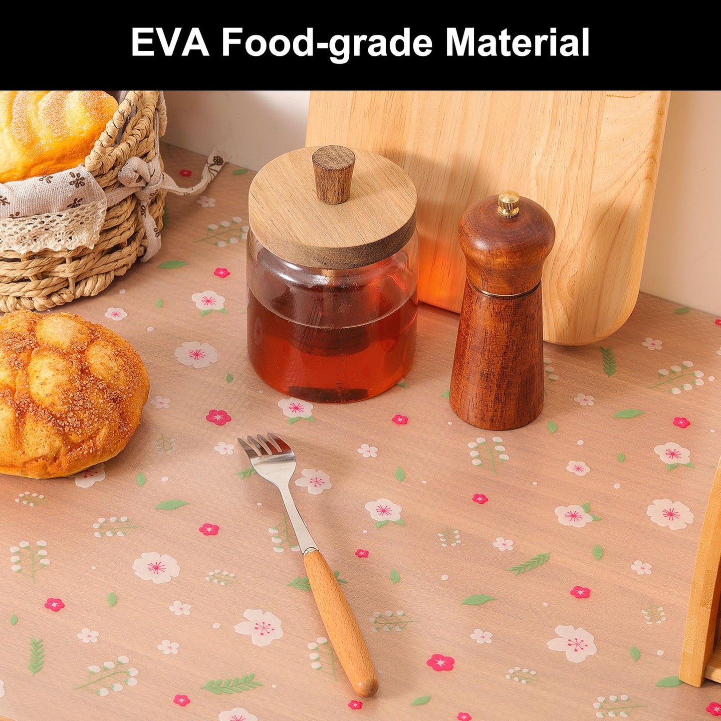 Cooyes Shelf Liner – Premium Non-Adhesive Cabinet & Drawer Liner for Kitchen – Waterproof Shelf Paper with Modern Pattern – Durable EVA Cabinet Mat – Easy to Cut （11.8" W x 120" L）