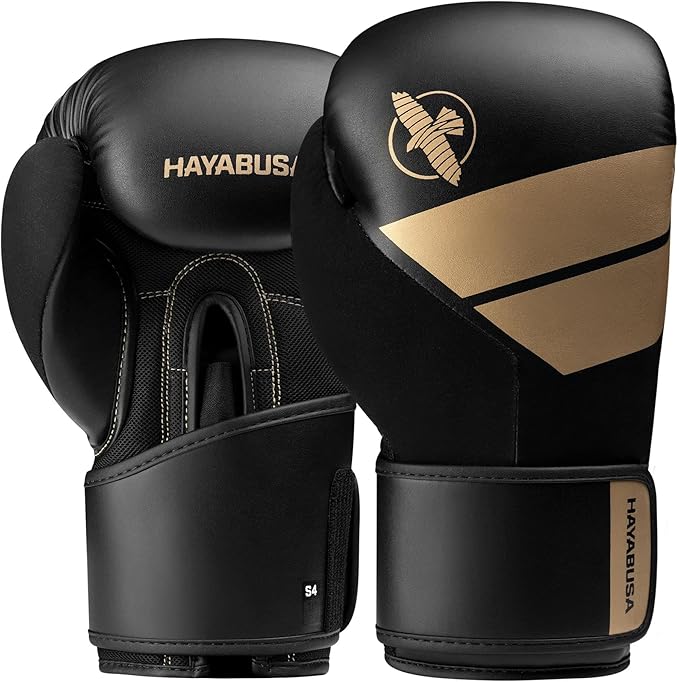 Hayabusa S4 PU Leather Boxing Gloves for Men, Women & Kids, 10oz, 12oz, 14oz, 16oz, Training, Sparring, Kickboxing, Fighting Sports, Taekwondo, MMA, Muay Thai & Arts