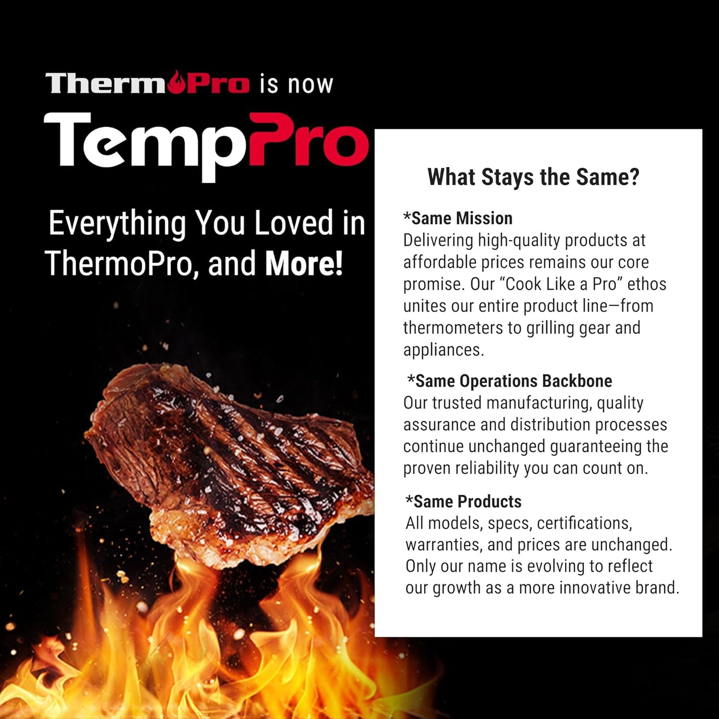 TempPro Digital Food Thermometer - Super Long Probe for Cooking, Baking, and BBQ | Ideal for Meat, Bread, and Candy