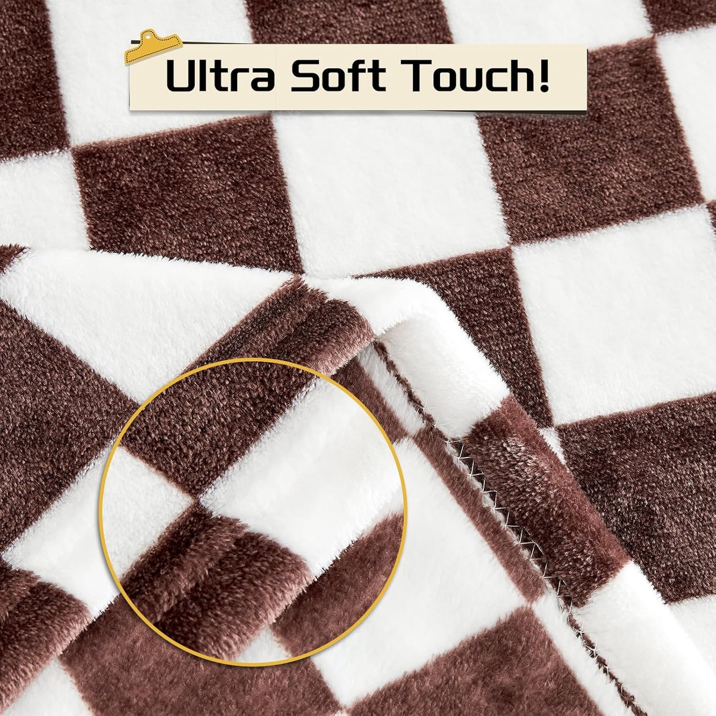 Yurhap Checkered Baby Blanket - Super Soft Fleece for Boys & Girls | 30x40 Inch, Warm & Lightweight