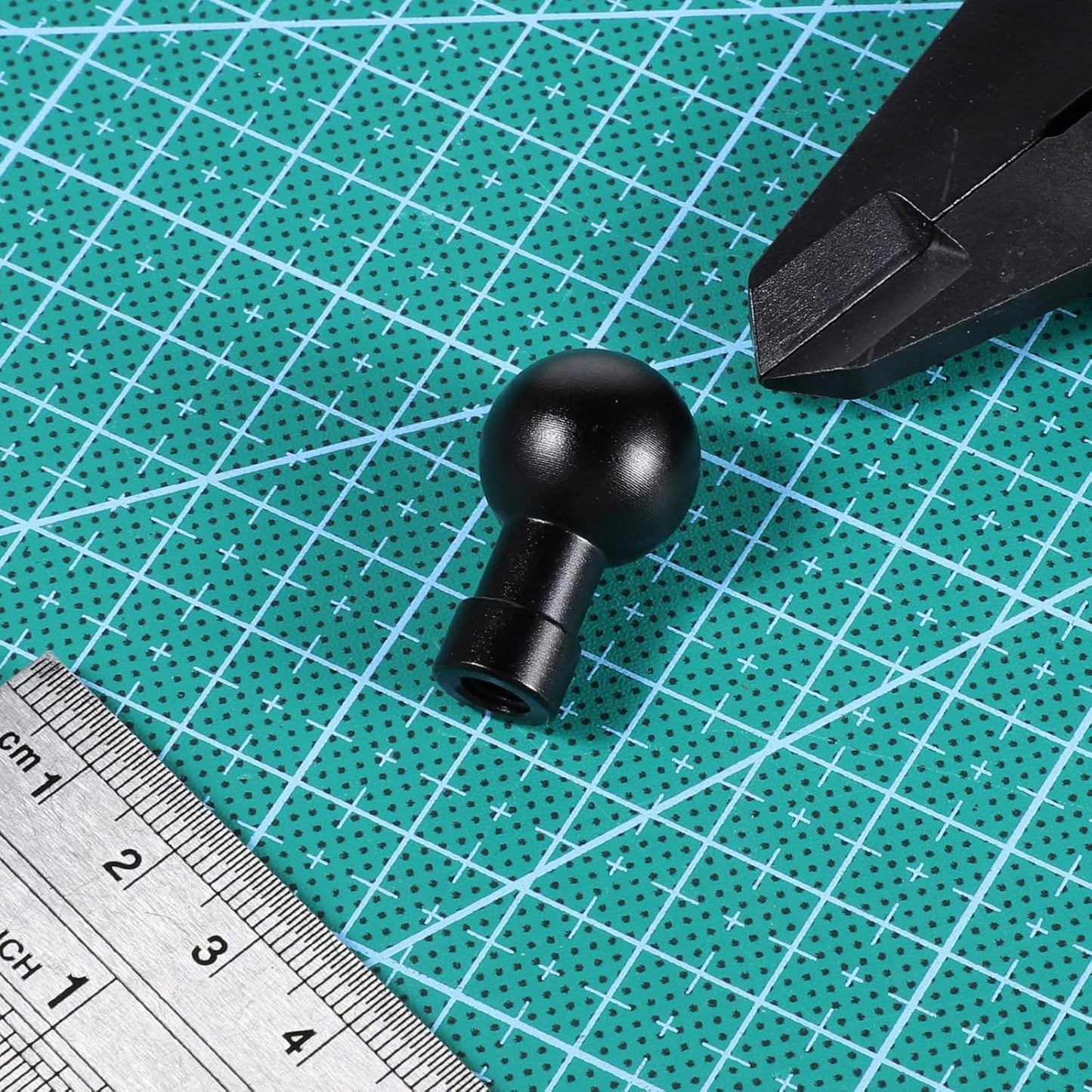 Vin Beauty 17mm 1/4"-20 Ball Head Mount Aluminum Screw Male/Female Adapter for Action Camera Phone Helmet Stand GPS